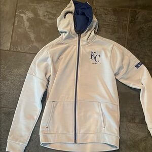 Kids Blue and White Hoodie